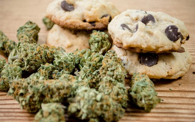 Cookies à base de cannabis légal.