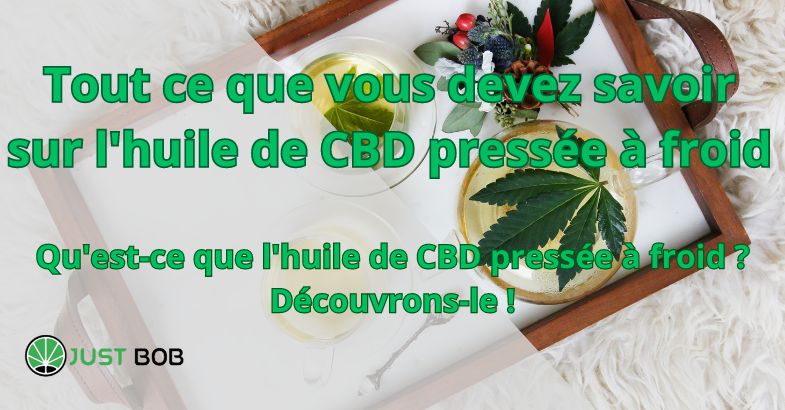 Tout ce que vous devez savoir sur l'huile de CBD pressée à froid