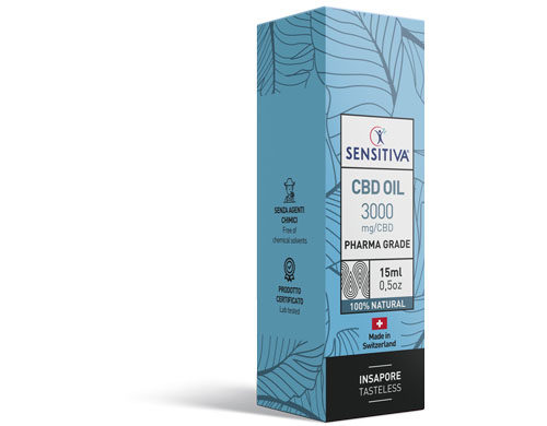 Emballage Huile de CBD au format 15 ml | 20% - Sensitiva