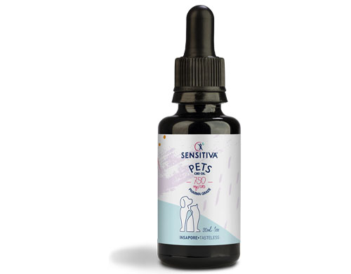 Flacon Huile de CBD pour animaux au format 30 ml | 2,5% - Sensitiva