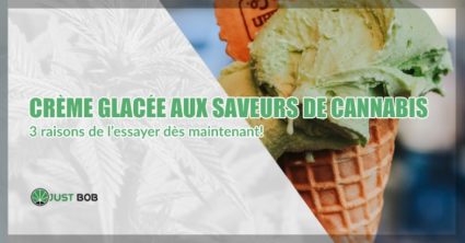 Crème glacée aux saveurs de cannabis cbd