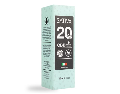 Flacon Huile CBD 10 ml au 20% - Sativa