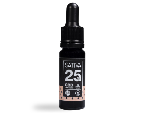 Flacon Huile CBD 10 ml au 25% - Sativa