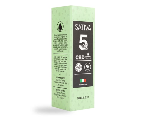 Package of CBD Oil 10 ml 5% - Sativa