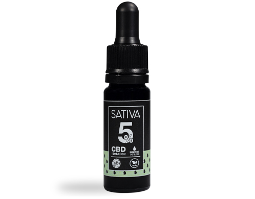 Flacon Huile CBD 10 ml au 5% - Sativa