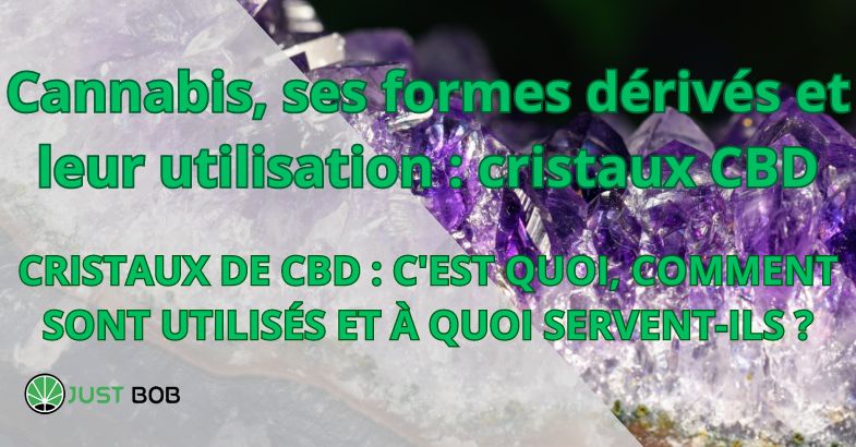 Cannabis, ses formes dérivés et leur utilisation : cristaux CBD