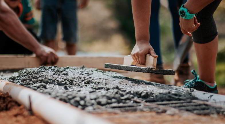 Chanvre dans la construction : utilisation du béton.