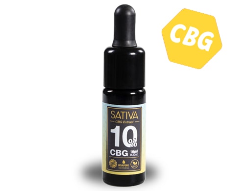 Bouteille d'huile CBG Sativa 10%