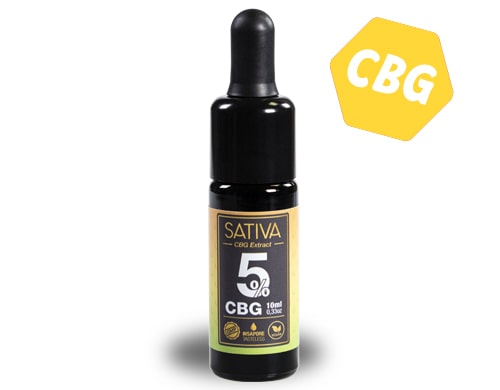 Bouteille d'huile CBG Sativa 5%