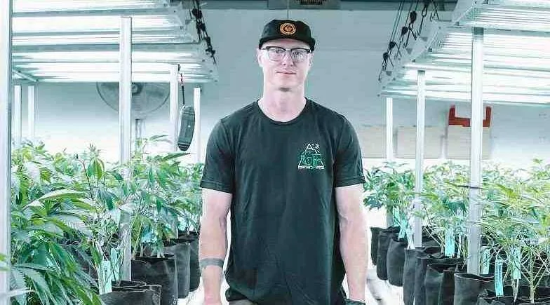 Image d'un membre adhérent d'un cannabis social club européen impliqué dans la culture collaborative et la gestion associative au sein de la communauté