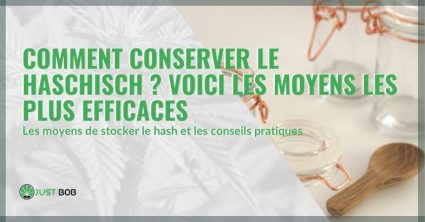 Les méthodes les plus efficaces pour conserver le haschisch