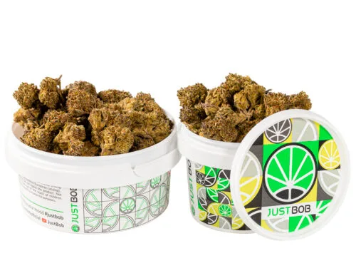 pot avec petit fleurs cbd de HQ cbd boost