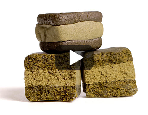 Pile de haschich CBD WAFER CBG avec option de lecture multimédia