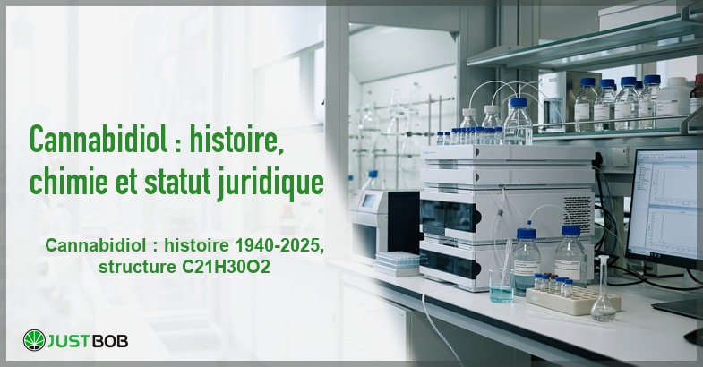 Banner de l'article cannabidiol : histoire, chimie et statut juridique