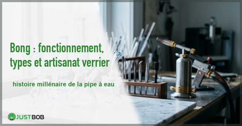 Banner de l'article bong : fonctionnement, types et artisanat verrier