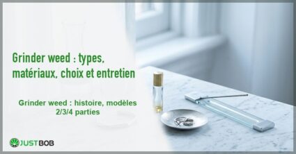 Banner de l'article grinder weed : types, matériaux, choix et entretien