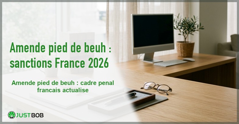 Banner de l'article amende pied de beuh : sanctions france 2026