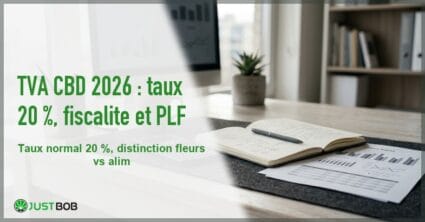 Banner de l'article tva cbd 2026 : taux 20 %, fiscalité et plf